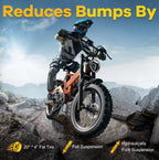 Foldable E-Bike 1000W Peak Motor