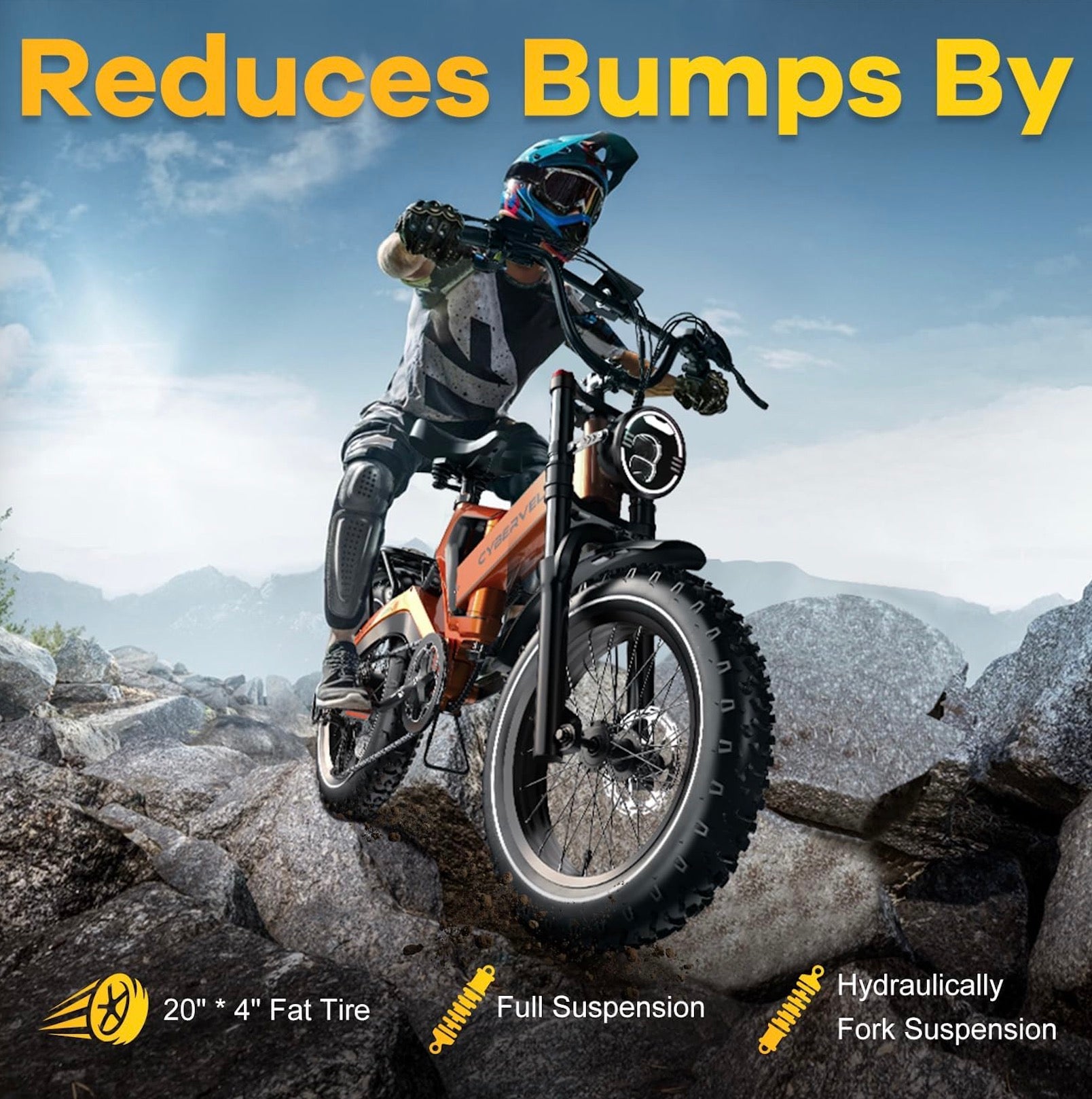 Foldable E-Bike 1000W Peak Motor