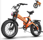 Foldable E-Bike 1000W Peak Motor